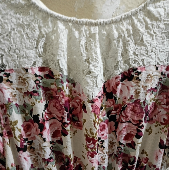 Monteau Pink and Cream Ruffled Sundress - Picture 3 of 4